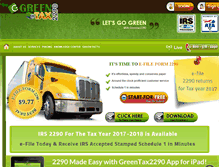 Tablet Screenshot of greentax2290.com